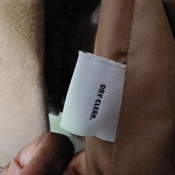 Style & Co ladies pea coat with faux fur animal print - Picture 7 of 11